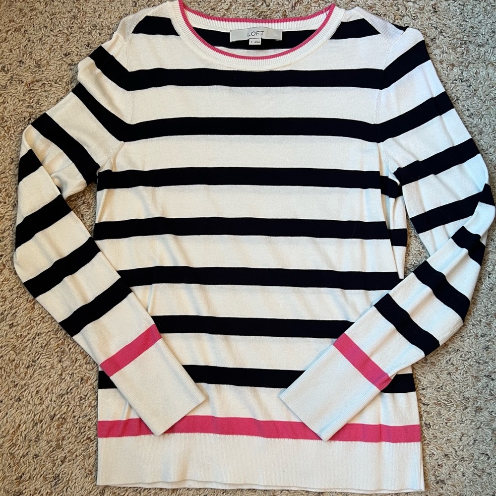 LOFT Striped Sweater